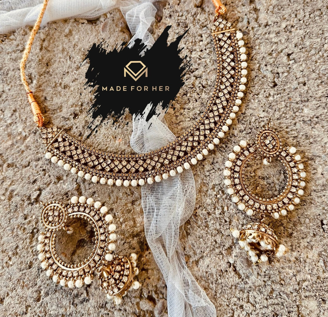 Swan Kiss Necklace Set - WM1006