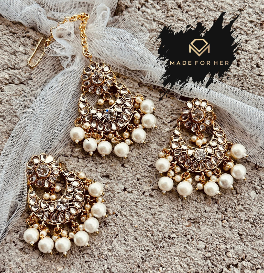 Eira Earrings & Tikka - KMW1008