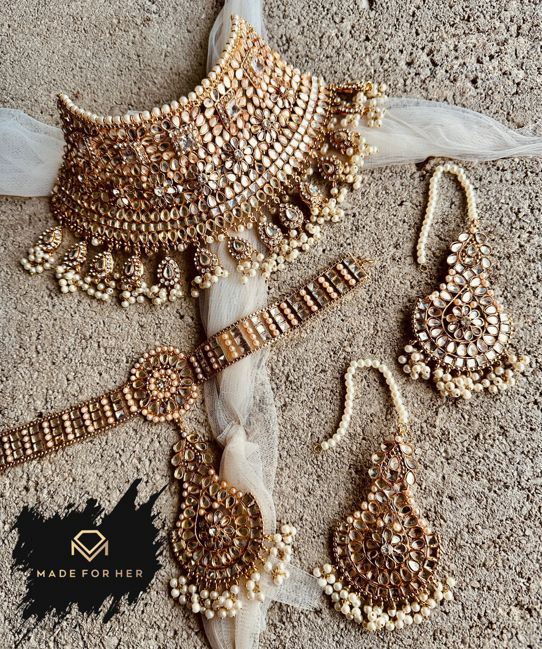 Zayrah Bridal Collar Set - KAT050