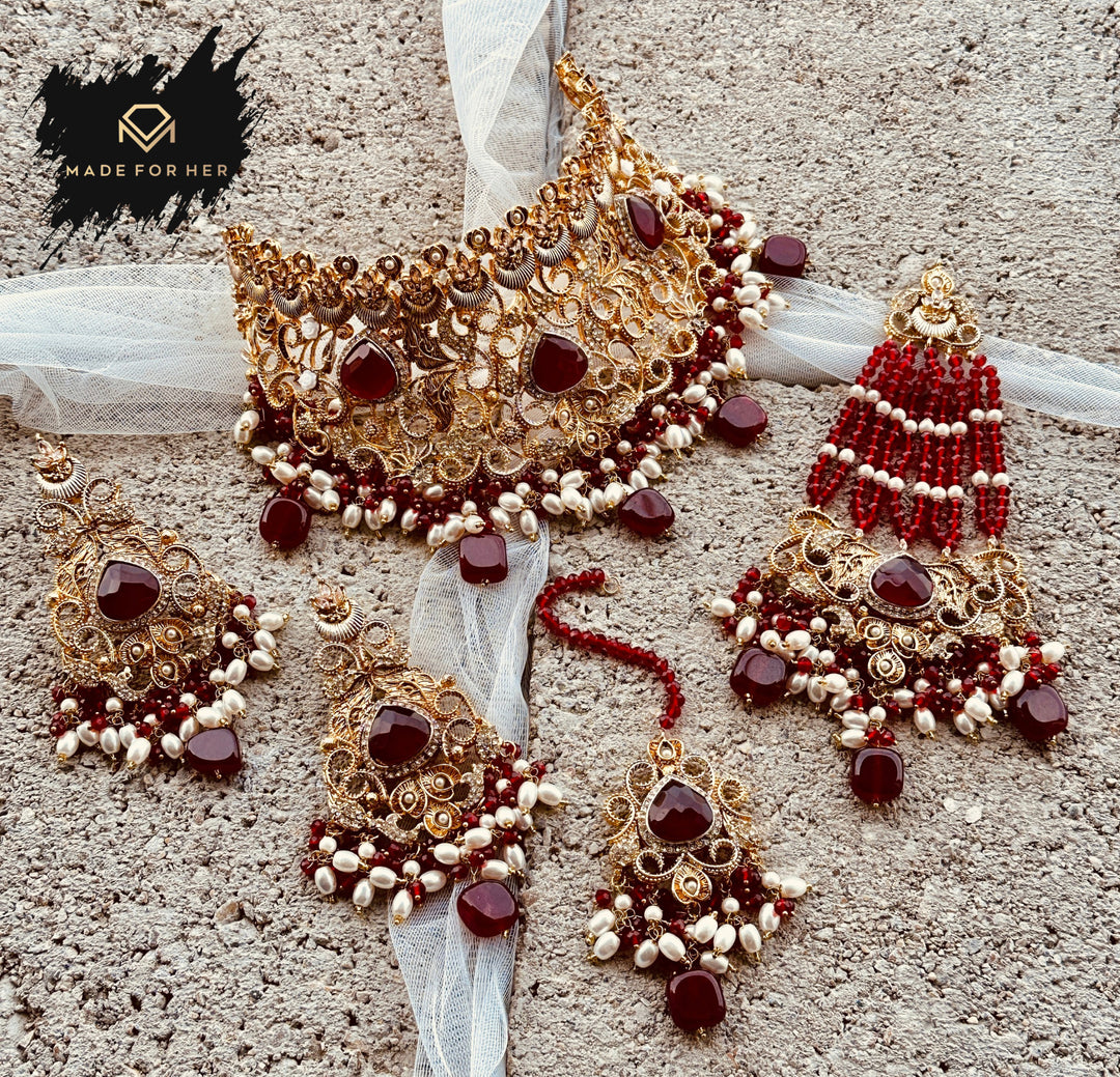 Noor-e-Nikkah Bridal Collar Set - KSH1009