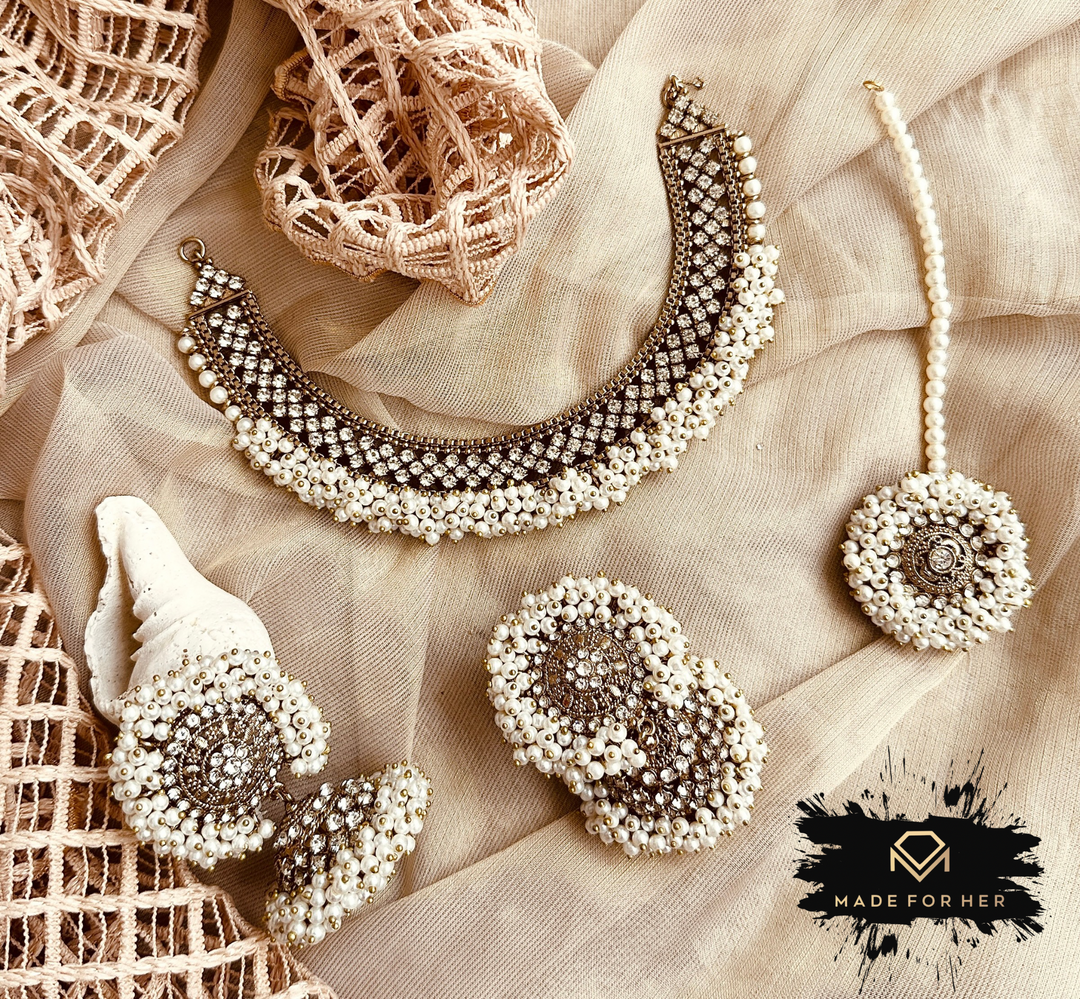 Sheen-e-Moti Necklace Set - WM1074