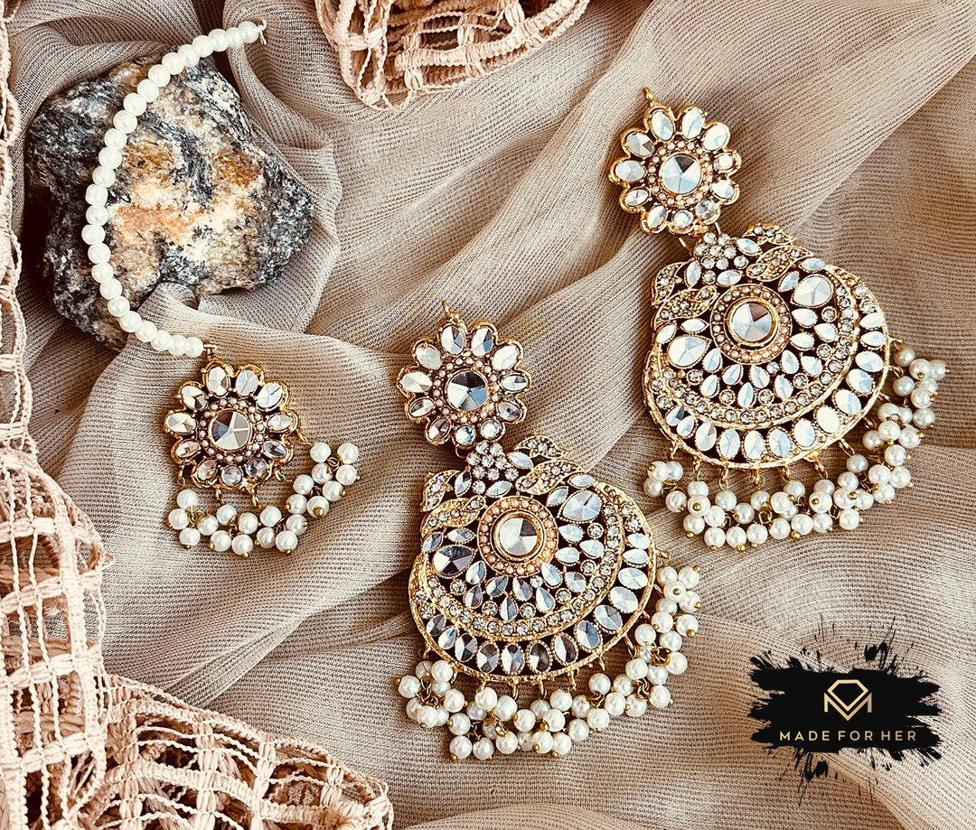 Elanora Earrings & Tikka Set - LNS1030