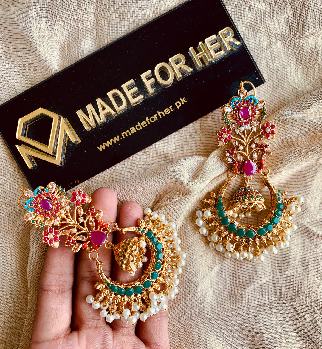Rangrez - Nauratan Earrings - LNS011