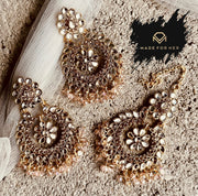 Noor-e-Nazakat - Earrings & Tikka - KWA1003