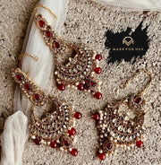 Aura Earrings & Tikka Set - KWA1004