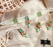 Parisa Crystal Choker Set - KSH1073