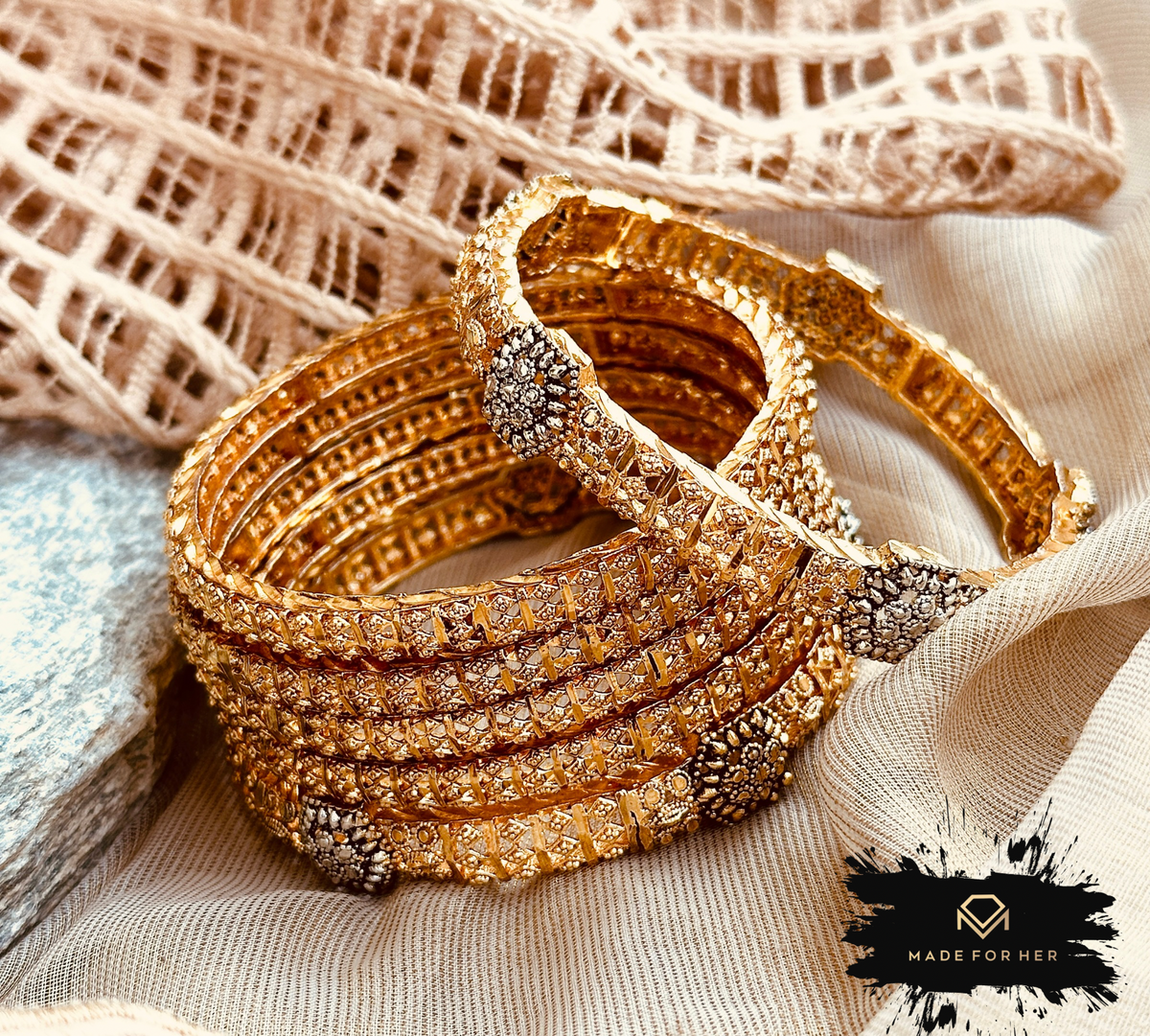 Radiant Six Bangles Set - RH1020