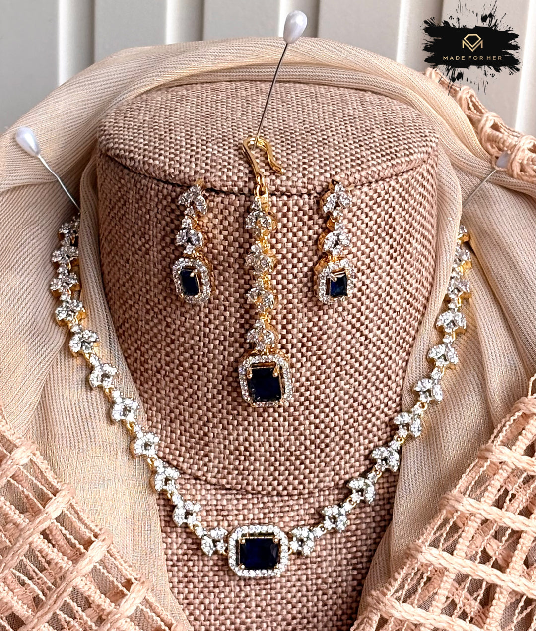 Elanza Zircon Necklace Set - KB1011