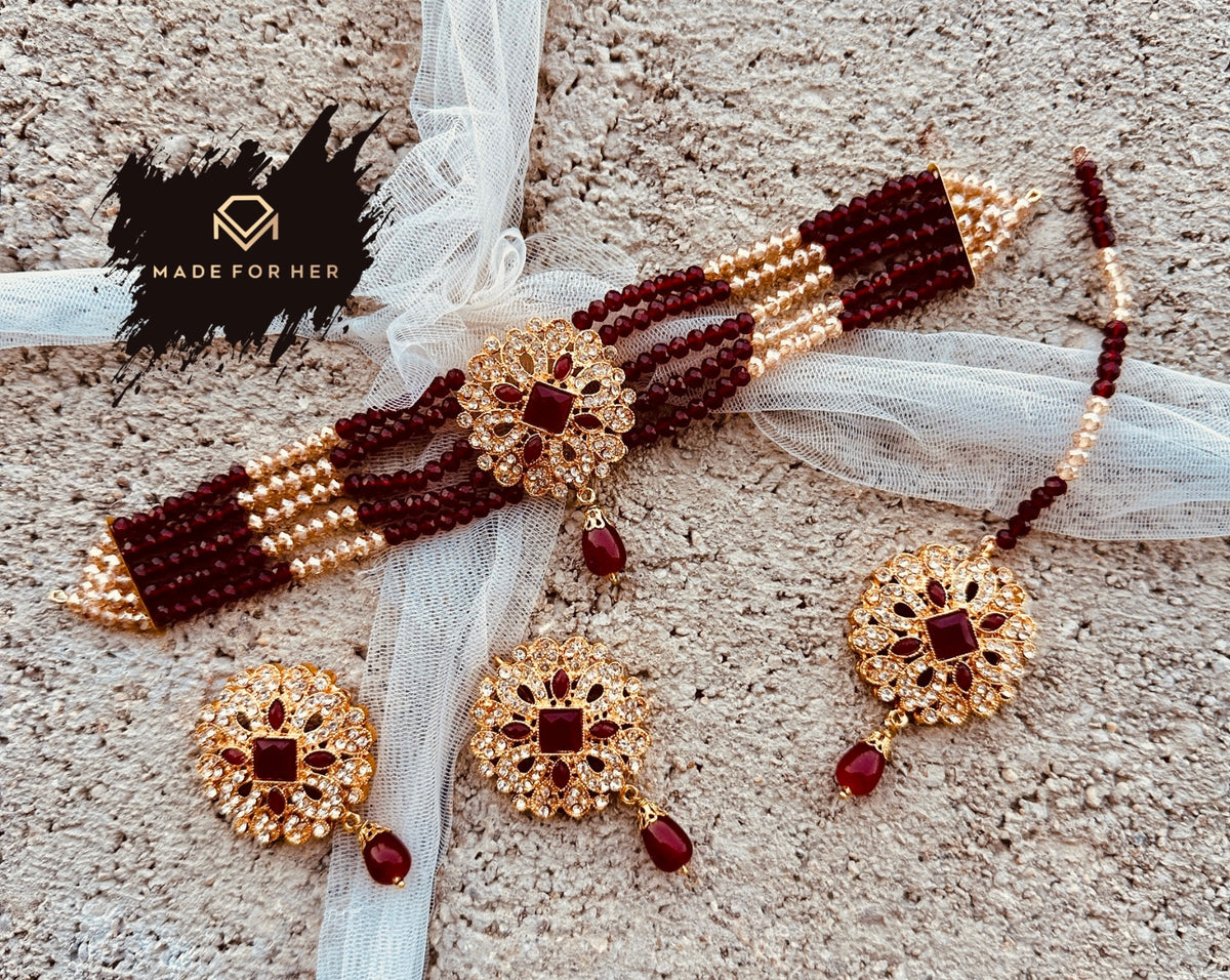 Nureh — Delicate Choker Set - KAHD1010