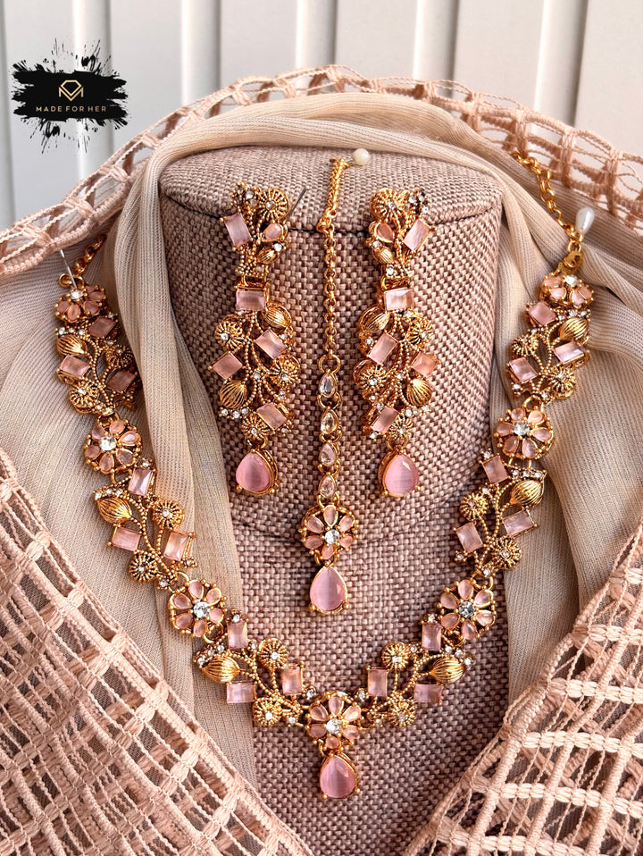 Moonlight Grace Necklace Set - KSH1129