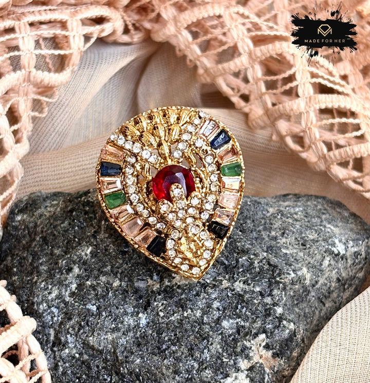 Turkish Vibe Ring - Adjustable - KSH1134