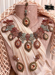 Crystal Statement Necklace Set - RAYN1079