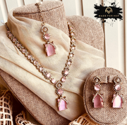 Elara Crystal Necklace Set - RJK1045