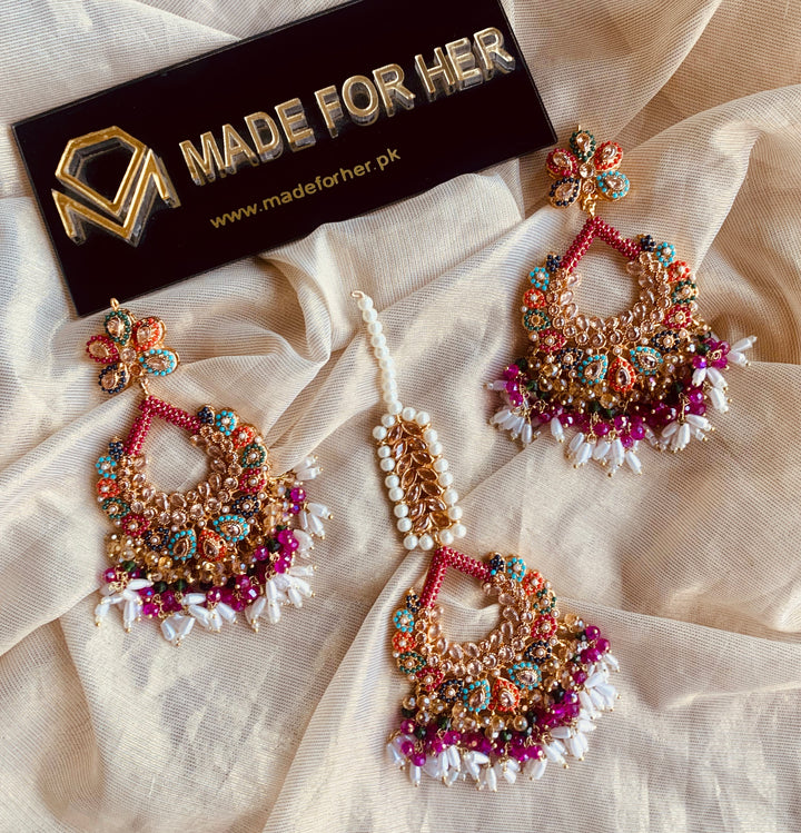 Nauratan Earings Tika - KAHD127