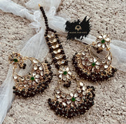 Embellished Earrings & Tikka Pair -  KWA1001
