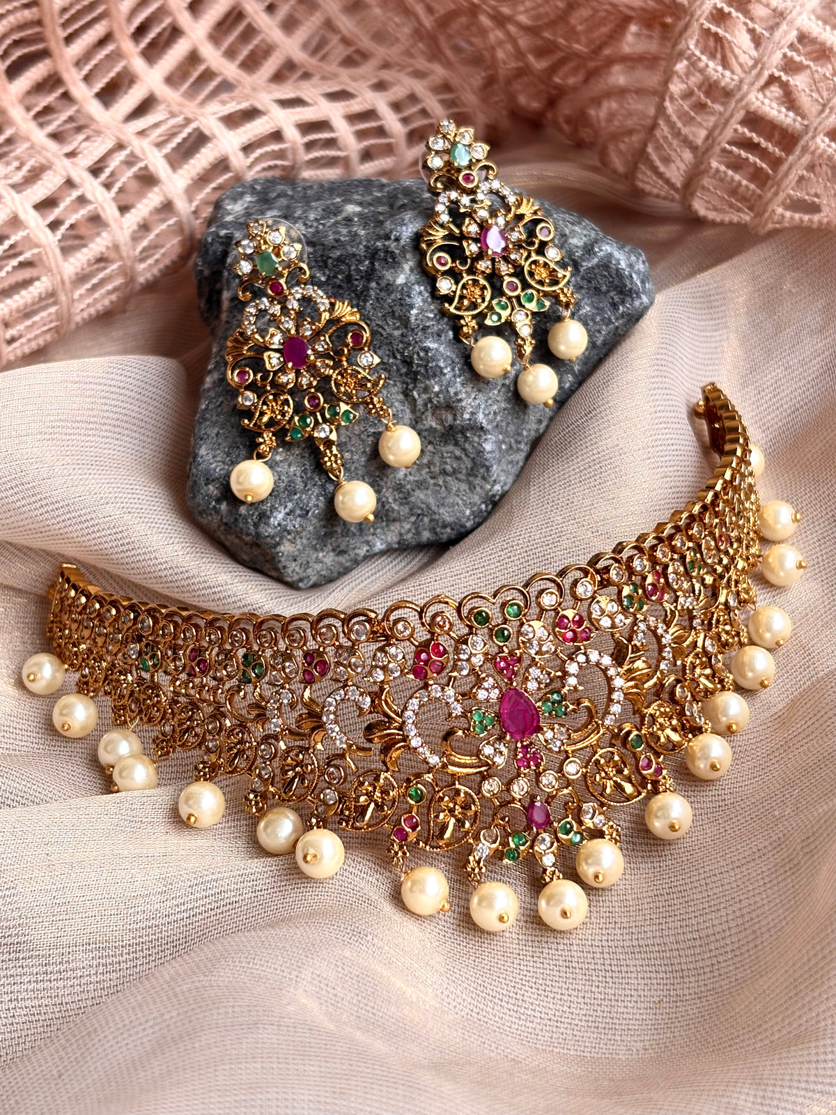 South Indian Heritage Collar Set - KFS1119
