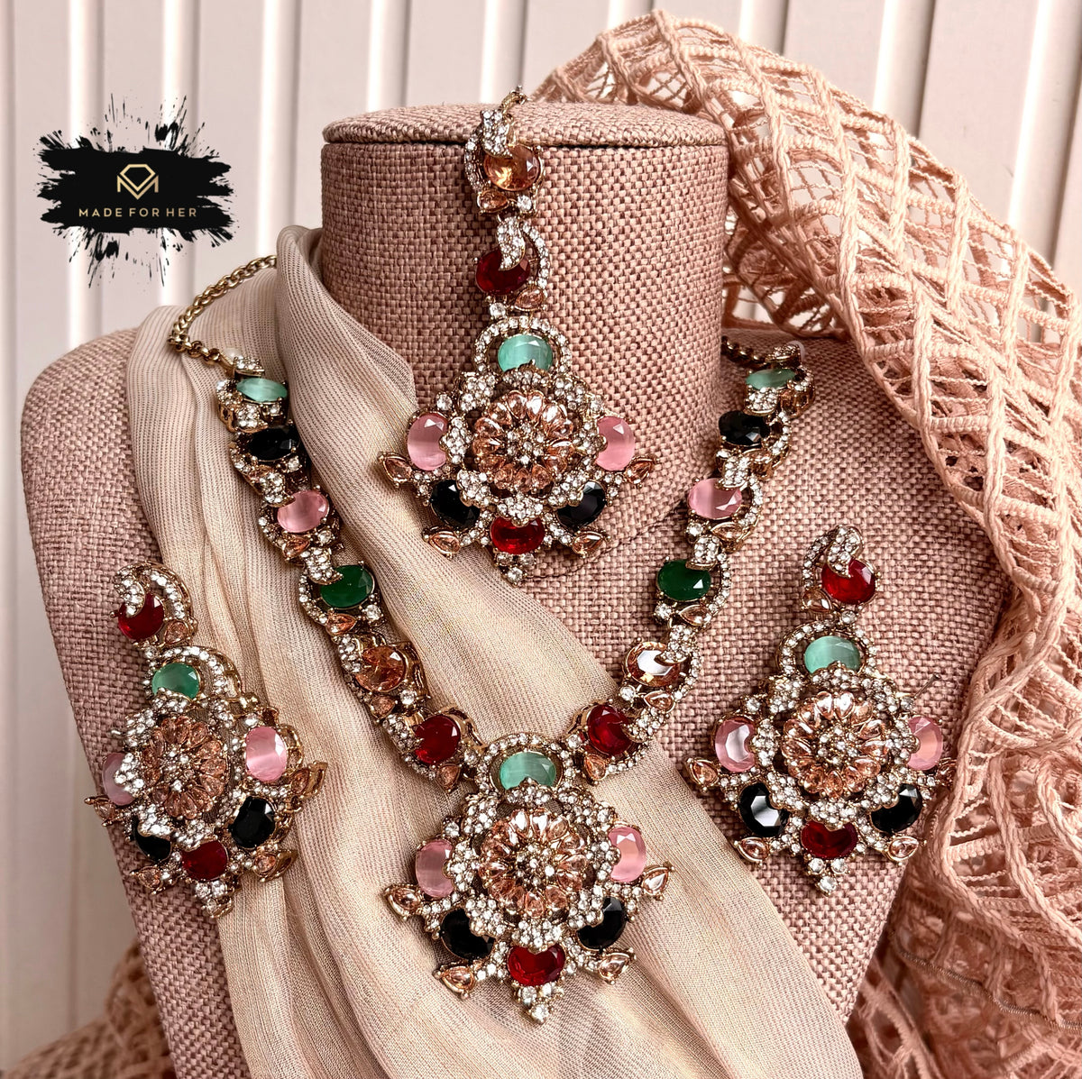 Seravelle Turkish Necklace Set - KSH1180