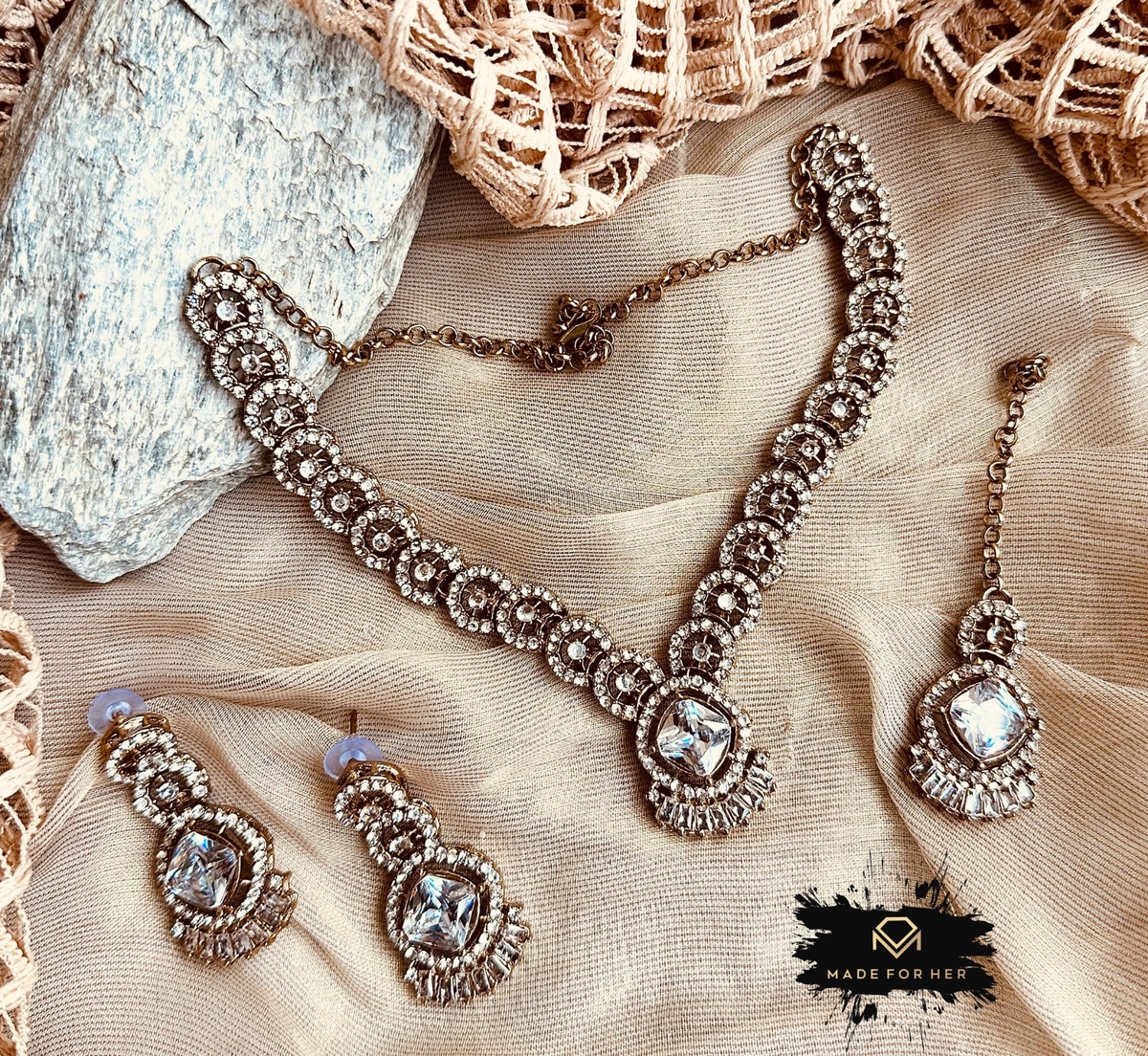 Tabeer Necklace Set - RJK1023