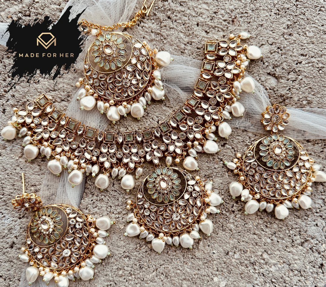 Zariya - Kundan Necklace Set
