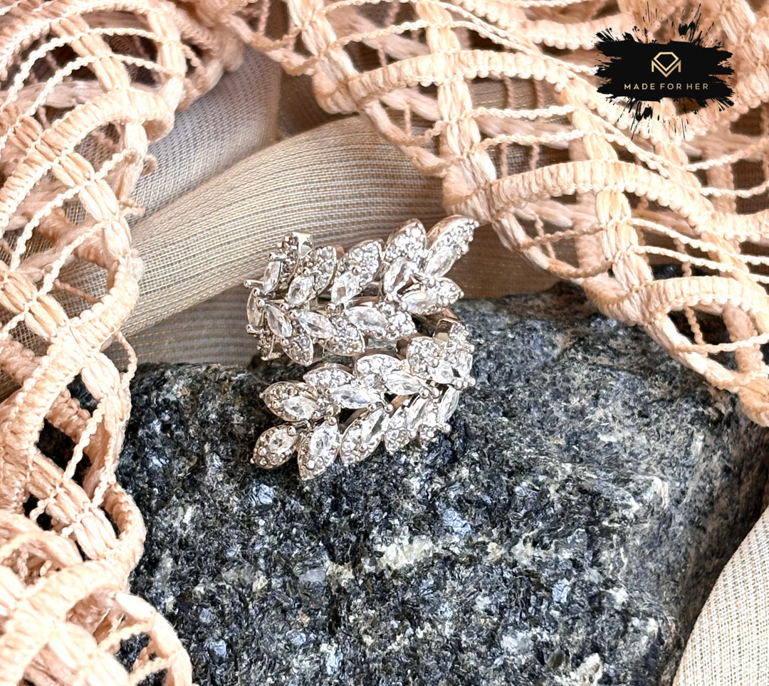 Blush Glow Zircon Ring - Adjustable - KSTP1012
