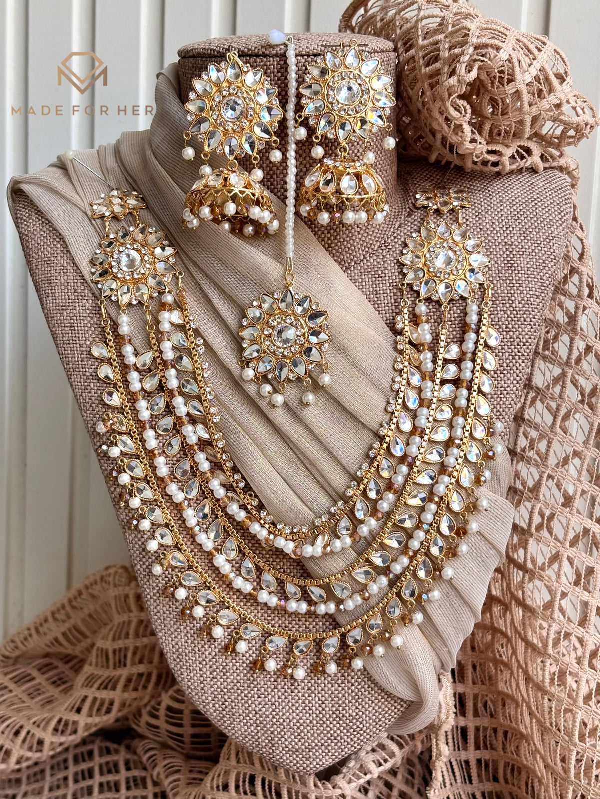 Triple Layered Short Malaa Set - WM1192