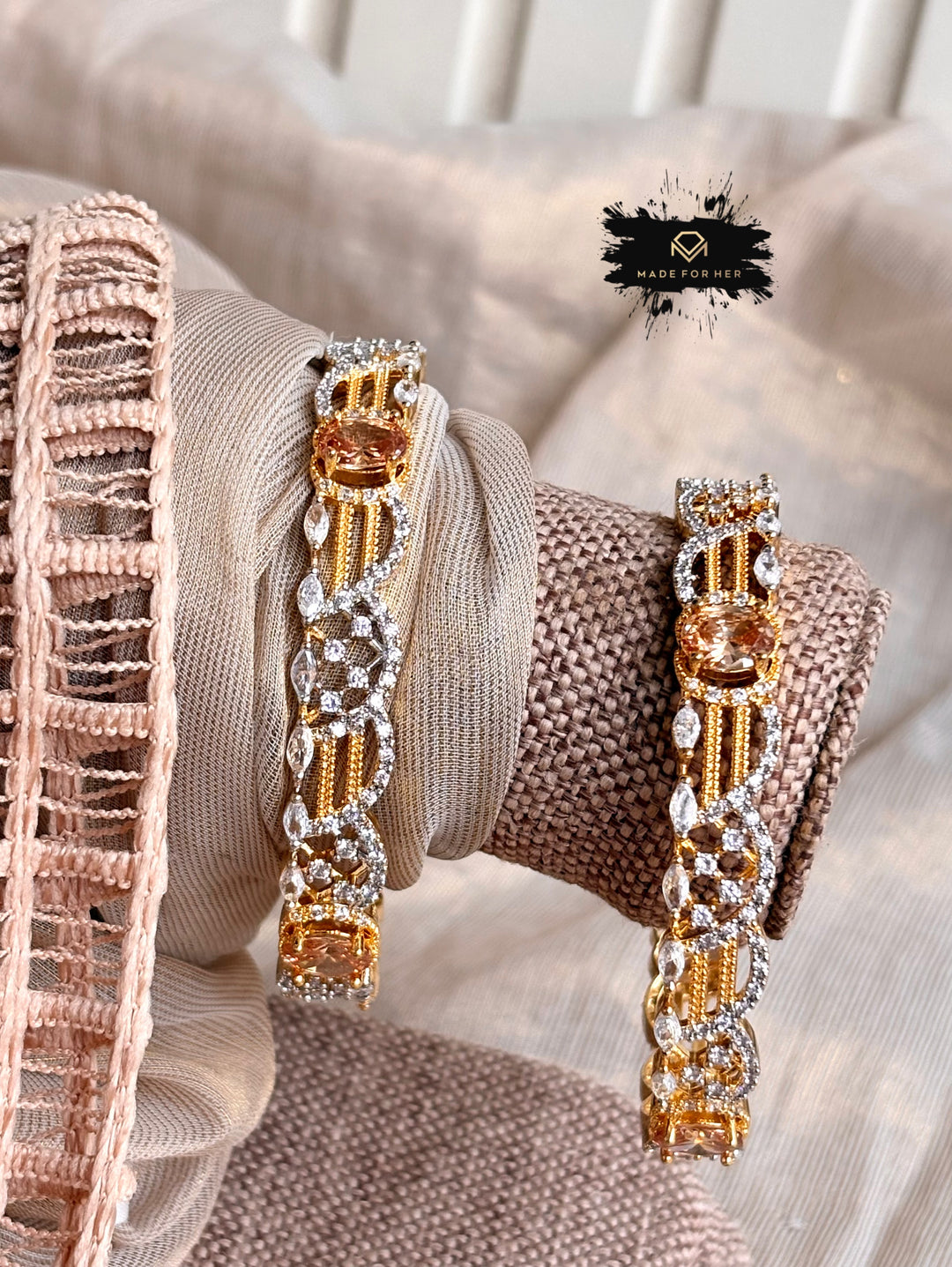 Misty Zircon Bangles - KKB1022