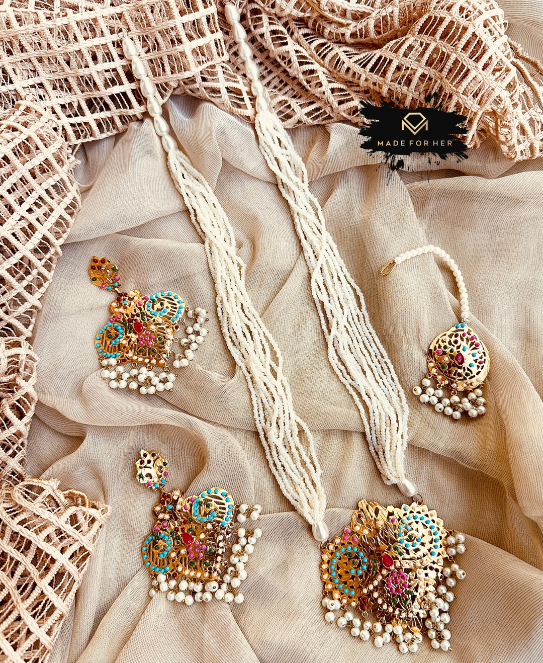 Hyderabadi Noor Malaa Set - WM1111