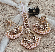 Embellished Earrings & Tikka Pair -  KWA1001