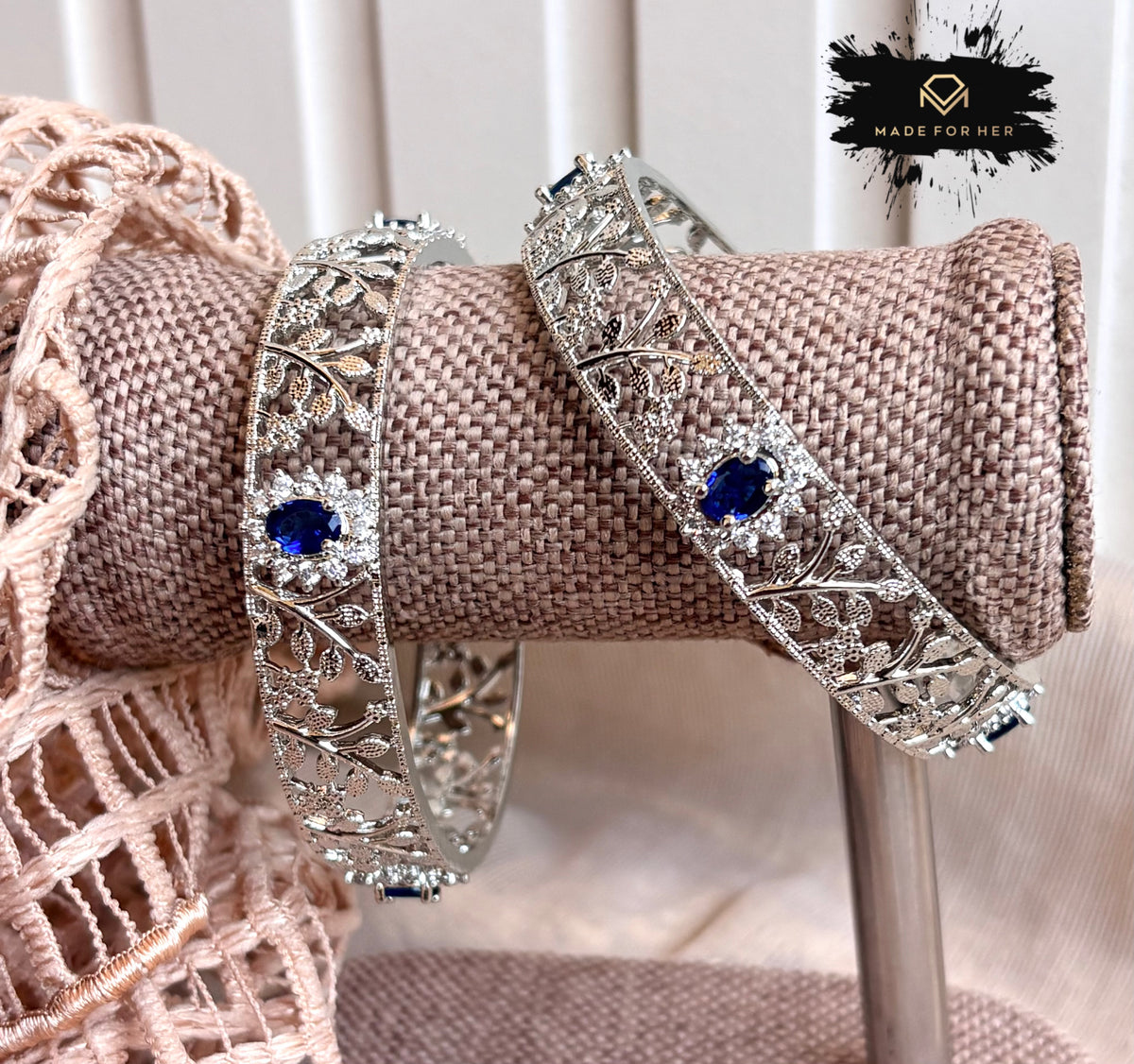 Serene Spark Zircon Bangles - Size 2.6 - KFS1005