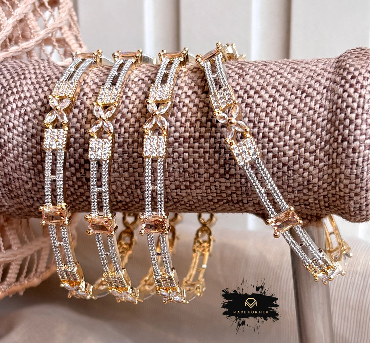 Starlume Zircon Bangles - Size 2.6 - KFS1001