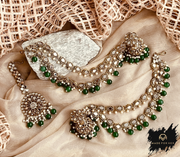 Sahara Charm â€“ Earrings & Tikka -KMW1040