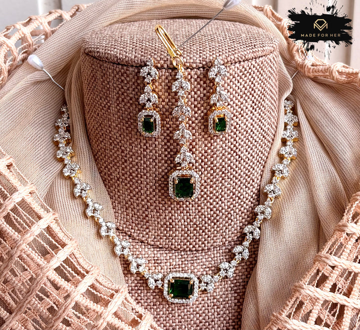 Elanza Zircon Necklace Set - KB1011