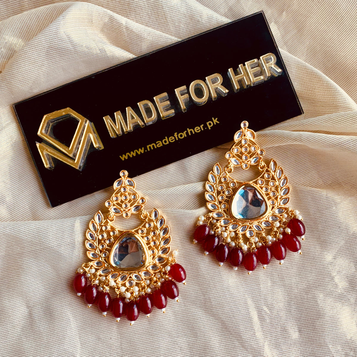 Kundun Style Earings - KAHD120