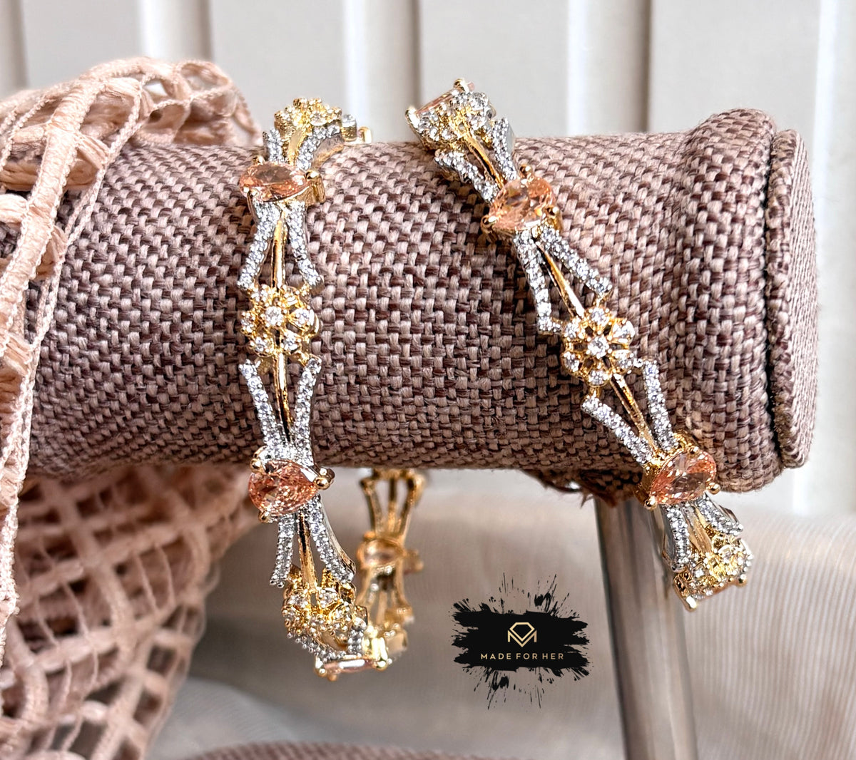 Opaluxe Zircon Bangles - Size 2.6 - KFS1002