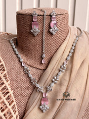 Aab-e-Noor Zircon Necklace Set - KFS1122