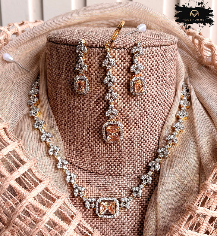 Elanza Zircon Necklace Set - KB1011