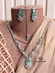 Aab-e-Noor Zircon Necklace Set - KFS1122