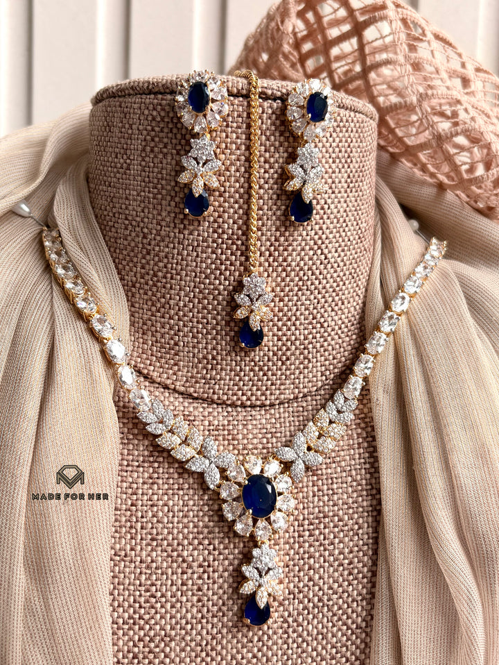 Aveline Zircon Necklace Set - KFS1145