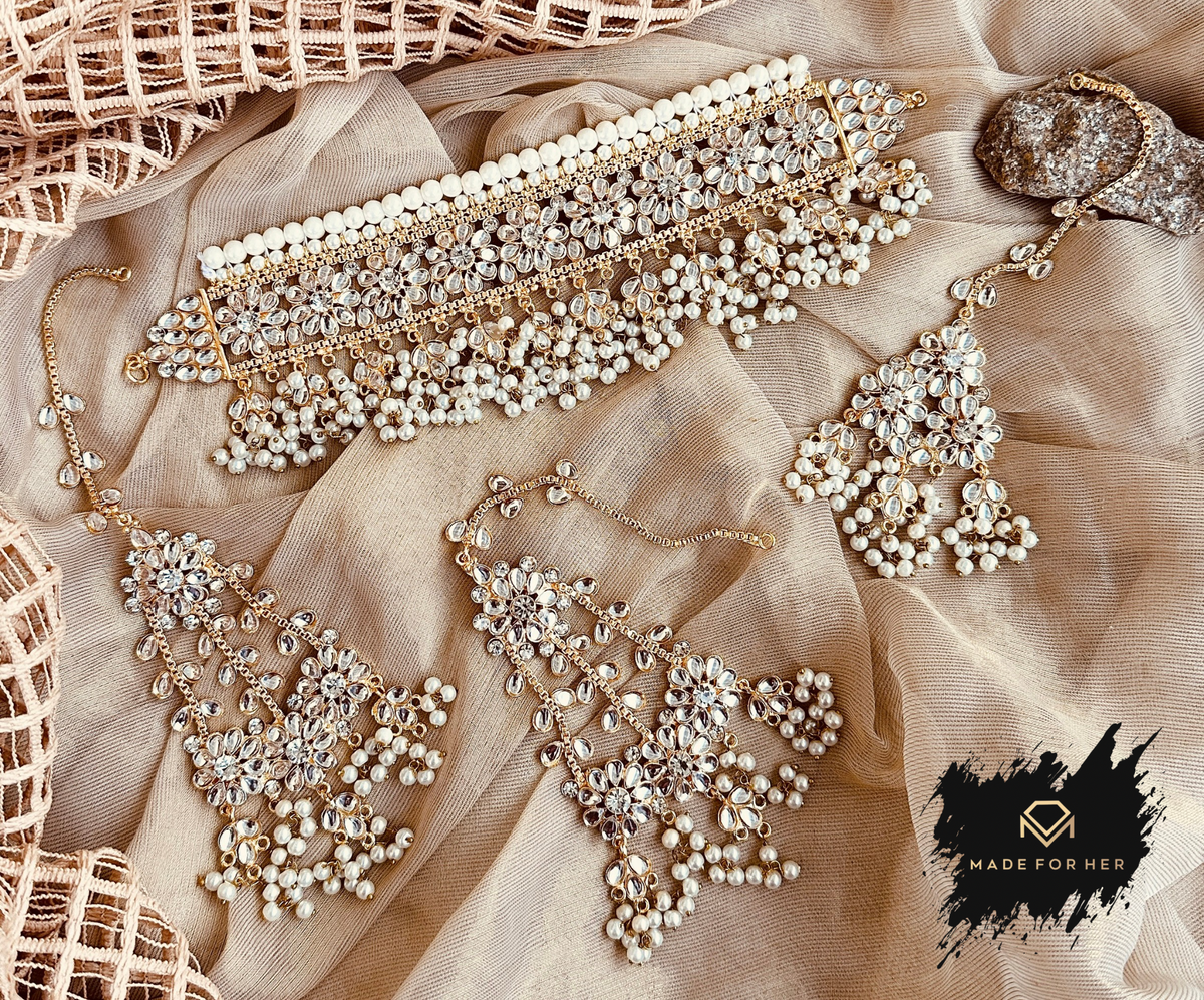 Zareenah â€“ Kundan Choker Set - WM1082