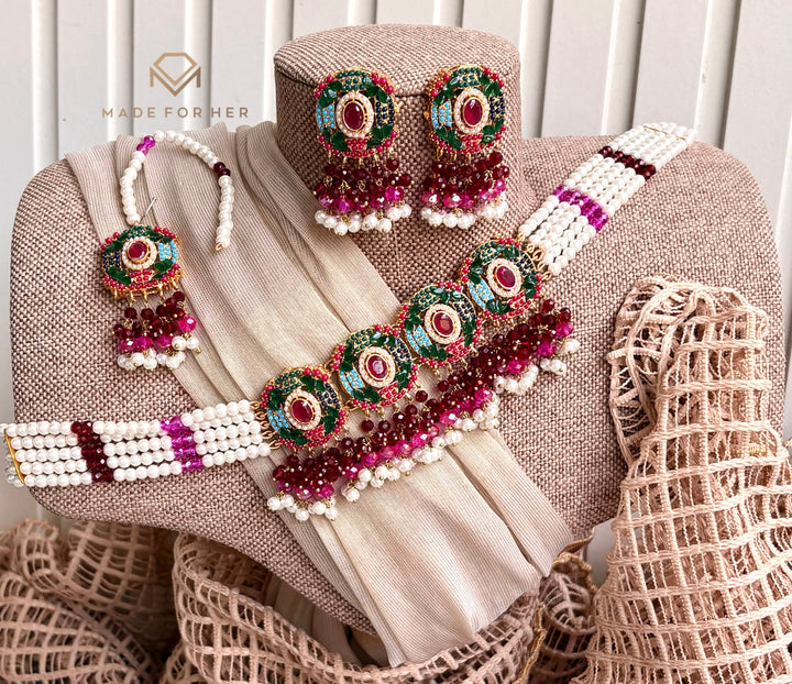 Nauratan Gulbahar Choker Set - LNS1211