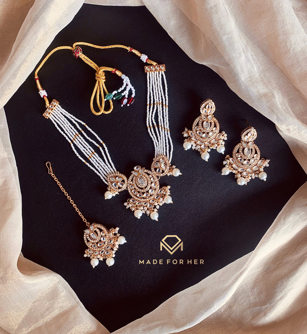Indian Kundun Choker Set - KAHD244