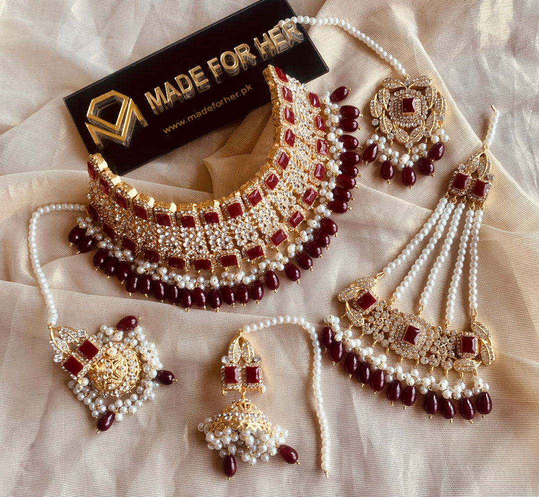 Elegant Bridal Collar Set - WM180