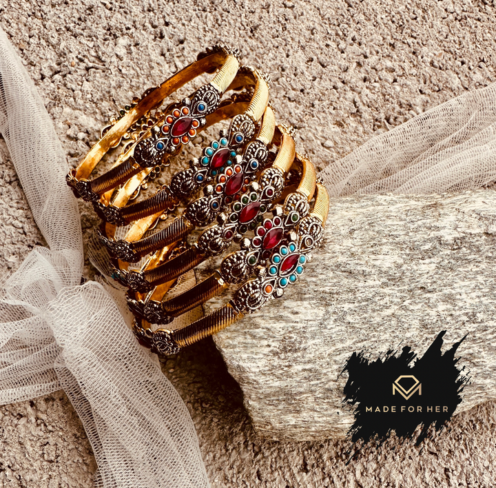 Noor Statement Bangles - WM1016
