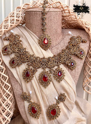 Crystal Statement Necklace Set - RAYN1079