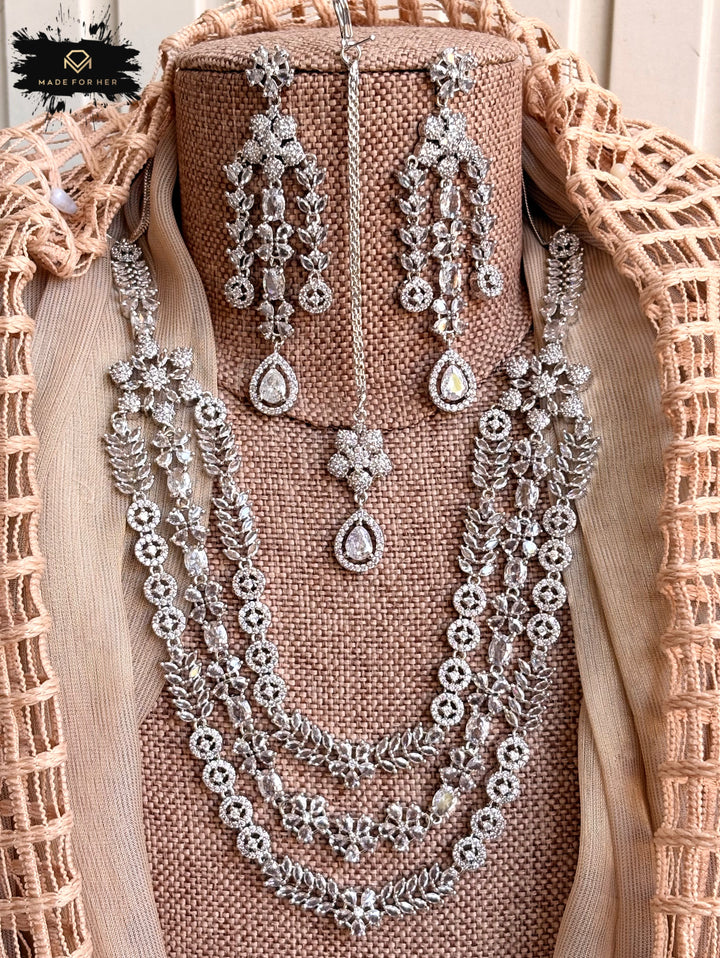 Miravelle Zircon Necklace Set - KSTP1045