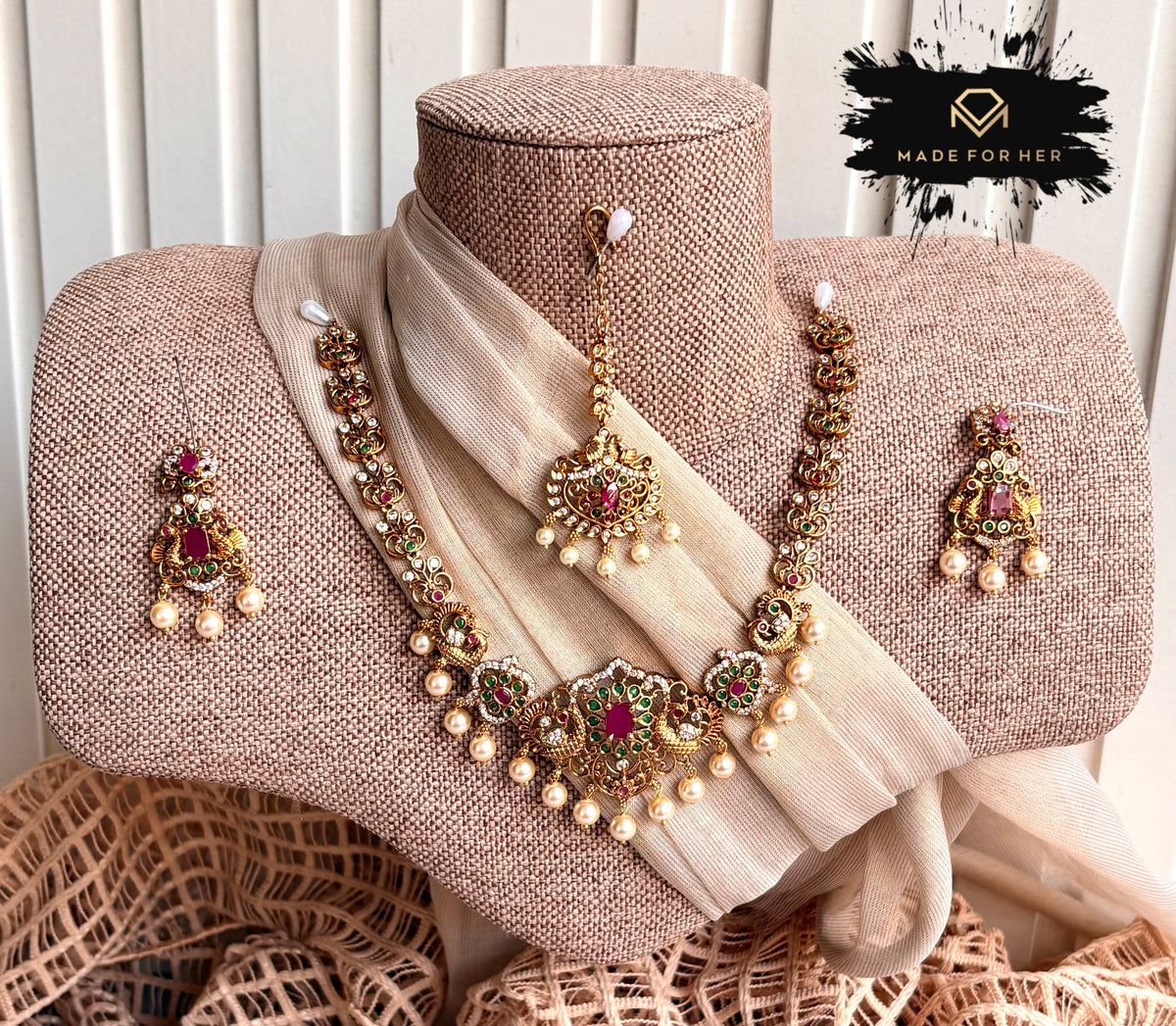 Ethnic Necklace Set - KDV1011