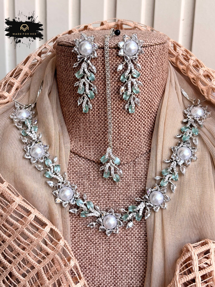 Zarelle Zircon Necklace Set - KSTP1047