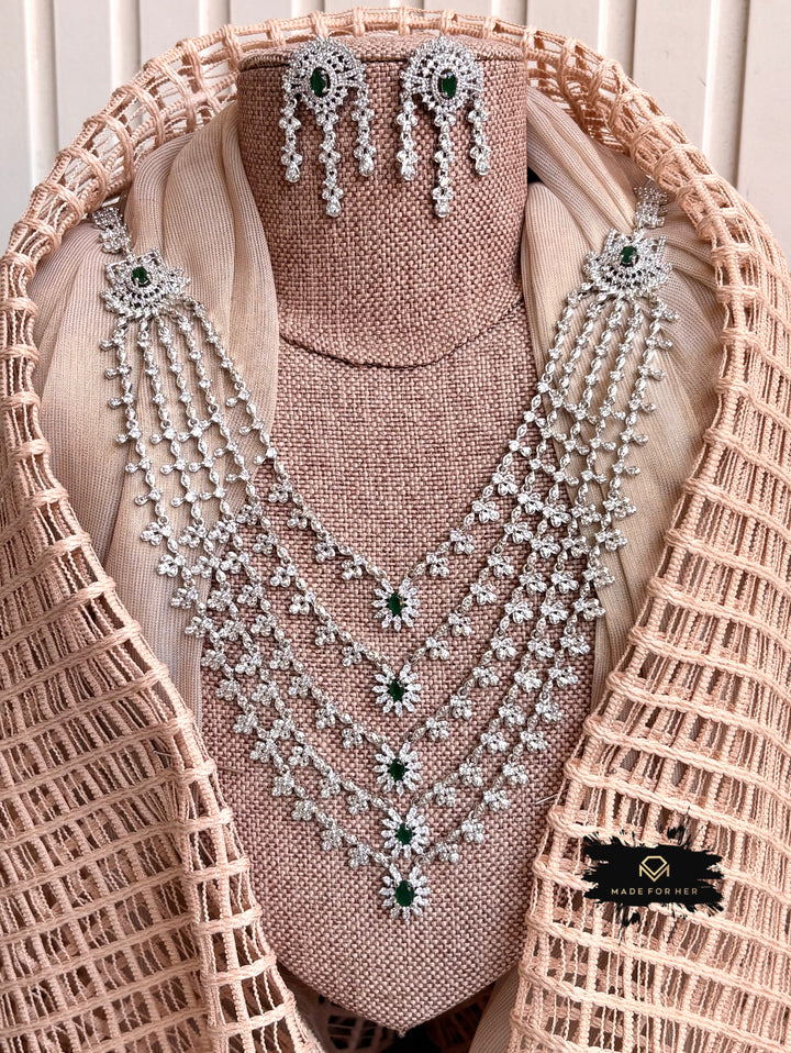Veloura Zircon Haar Necklace - KSTP1046