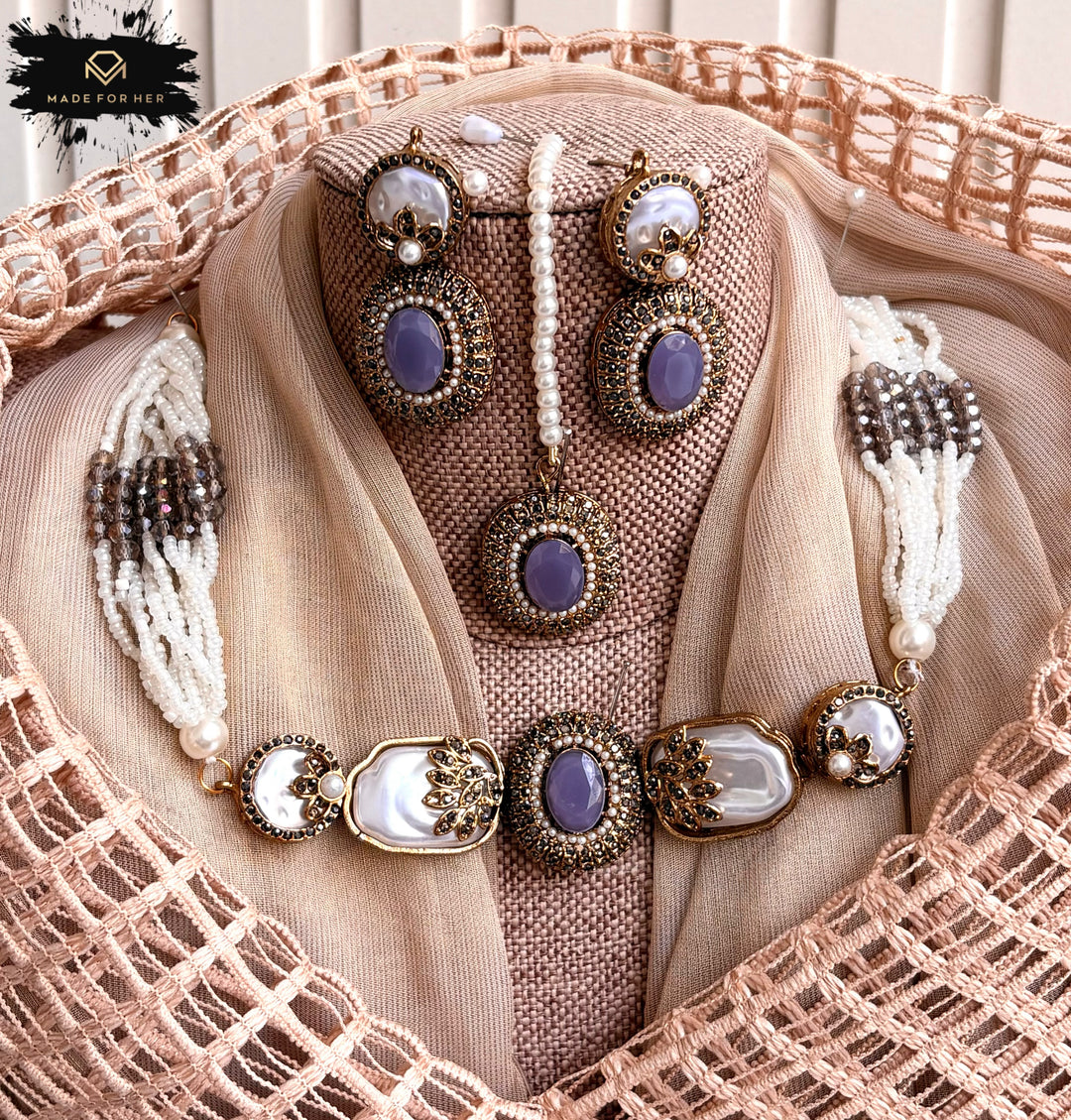 Elite Pearly Choker Set - KAHD1089