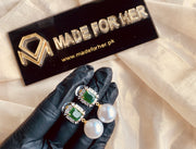 Pearly Rect Earings - KAHD122